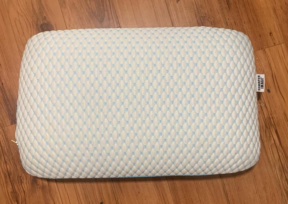 Sharper Image Memory From Pillow with removable washable cover sleep 22” x 14”